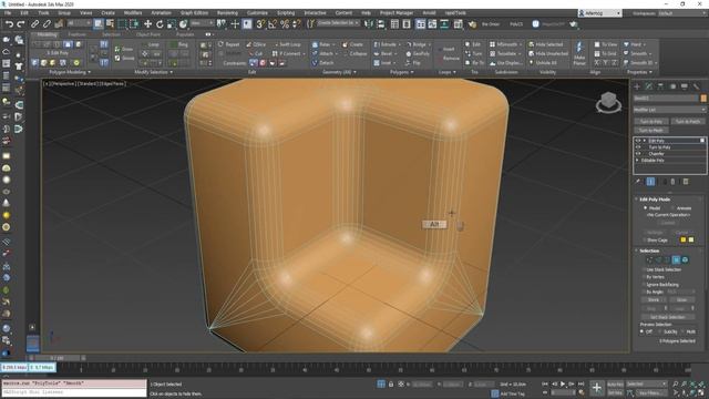 Customization Chamfer and Smoothing Groups 3ds max смотреть онлайн