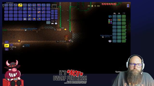 It's *not* Dwarf Fortress! with Hammerdwarf - Playing Terraria with the LEGION of DORKS family! смотреть онлайн