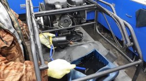 Замена масла в мотособаке!