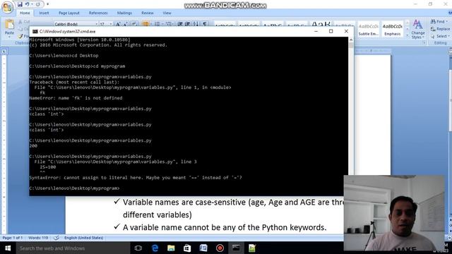 Python-Variables смотреть онлайн