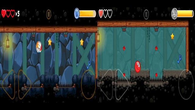 Red Ball 4 vs Friend Ball in New Caves World Tomato Ball Gameplay with Girfriend Rescue смотреть онлайн