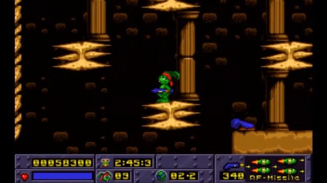Jazz Jackrabbit 1 [HD]. Episode B (Turbo) - Turtle Soup