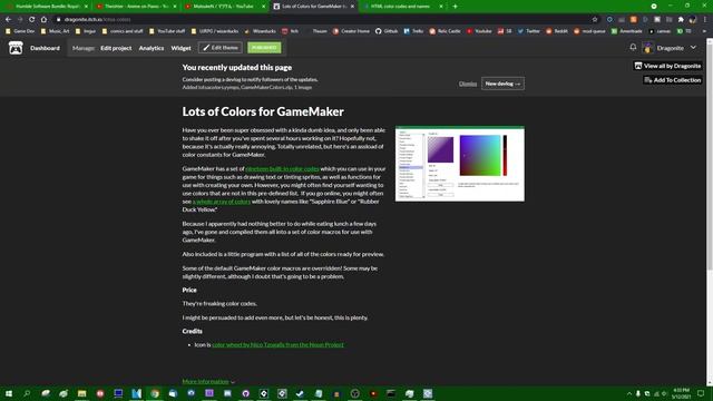 Lots and Lots of Colors - Some GameMaker Color Codes смотреть онлайн