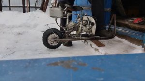 Мопед из бензопилы Урал. Установка карбюратора.