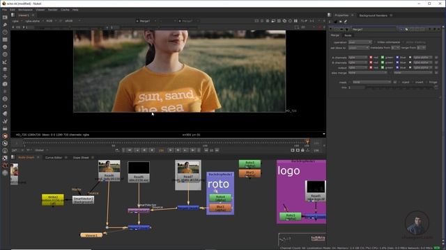 Smart Vector in Nuke [English] | Nuke Smart Vector Distort | Remove Logo With Clean Plate in Nuke смотреть онлайн