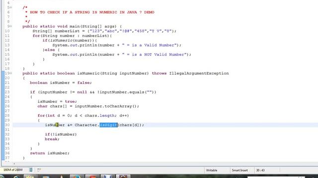 HOW TO CHECK IF STRING IS NUMBER IN JAVA DEMO смотреть онлайн