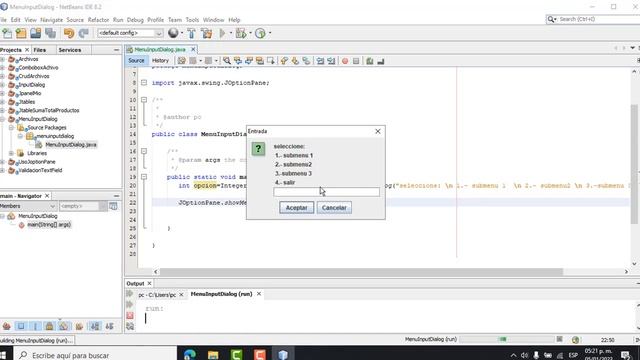 JoptionPane InputDialog en java parte 1 смотреть онлайн