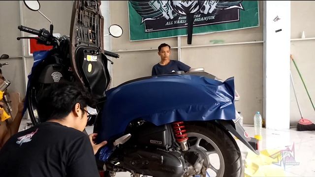 WARNA BARU HONDA SCOOPY 2020. CUTTING STICKER. VINYL WRAP смотреть онлайн