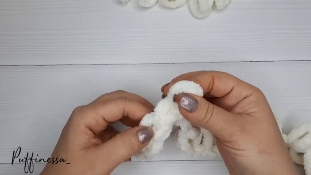 Юбка для ёлки из пряжи Alize Puffy смотреть онлайн