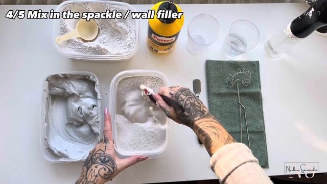 HOW TO My Mixture Tutorial For 3D Spackling & Plaster Art | DIY | Nicolina Savmarker #plasterart смотреть онлайн
