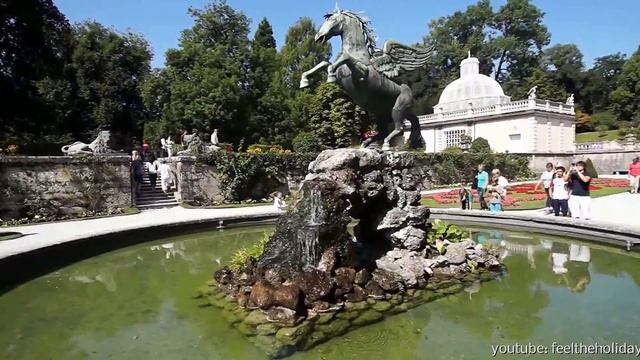 Pegasusbrunnen - Schloss Mirabell Mozart Stadt Salzburg Schloss Mirabell смотреть онлайн