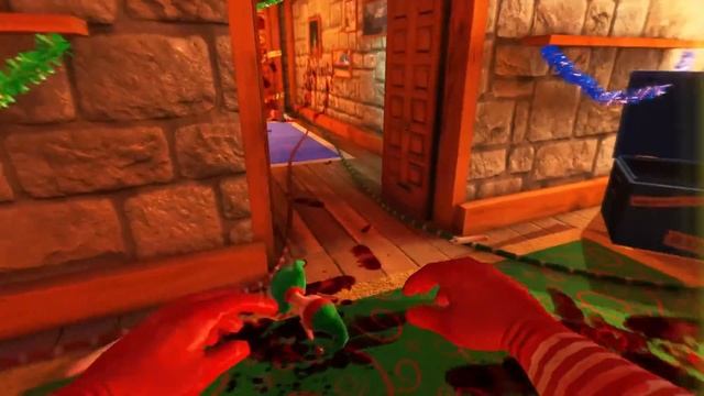 СЖИГАЮ ПОДАРКИ НА НОВЫЙ ГОД В ХОРРОР ИГРЕ ПРО ДЕДА МОРОЗА - Viscera Cleanup Detail: Santa's Rampage смотреть онлайн