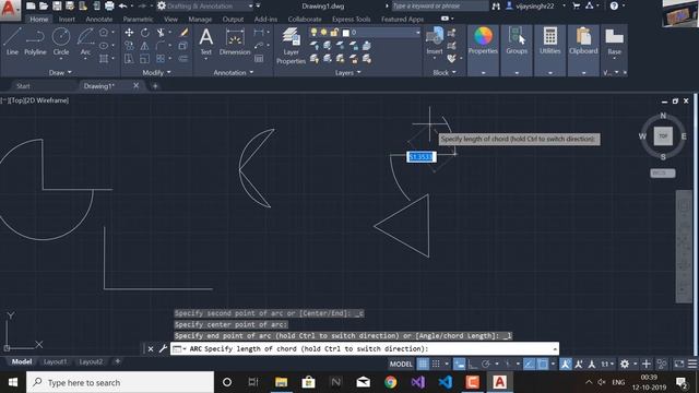 Arc Command in AutoCAD 2020 | How to Draw Arc in AutoCAD | Draw Arc with 11 Different Methods смотреть онлайн