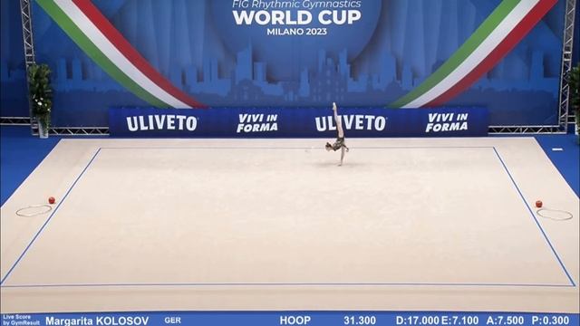 Darya Varfolomeev (GER) - WC ,,Milano 2023” hoop - 34,700 смотреть онлайн
