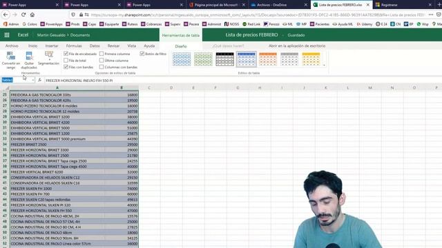 Qué es PowerApps? Aplicación usando EXCEL ONLINE como base da datos! смотреть онлайн