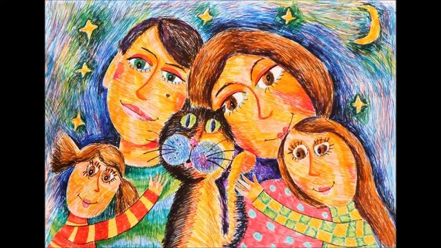 Девочка в альбоме рисовала счастье ст Ирины Кемаковой, муз и исп Андрея Постникова смотреть онлайн