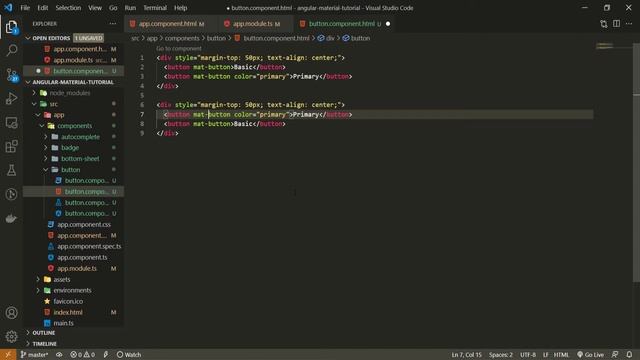 Angular Material #10 - Button Component смотреть онлайн