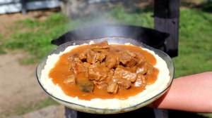 Та самая подлива из СССР в казане на костре(делюсь рецептом).