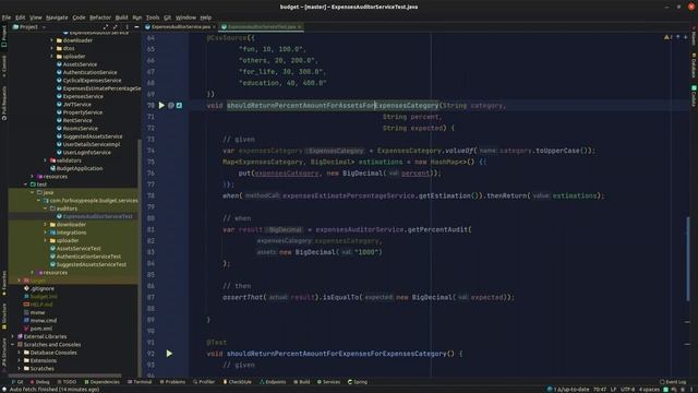 (073) Java, Mockito, Parametryzacja testów Implementacja sumy wydatków względem kategorii смотреть онлайн