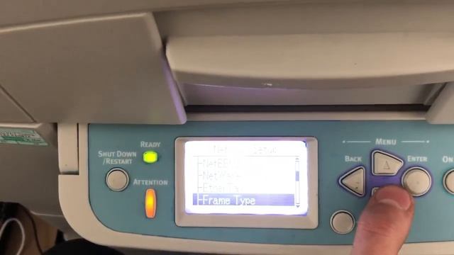 Oki 3640 Series change IP Address смотреть онлайн