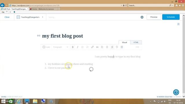 Adding blogs in Wordpress смотреть онлайн