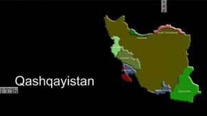 Этническая карта современного Ирана