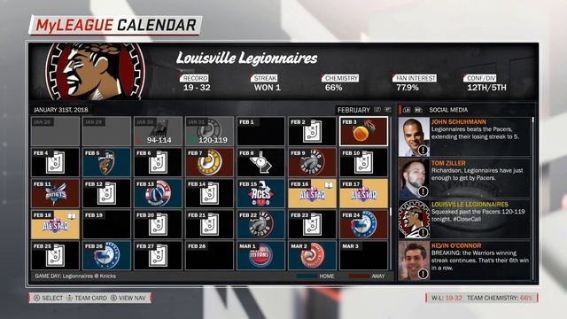 NBA 2K18 My League Ep. 10: Trade deadline [Realistic NBA 2K18 My League Expansion] смотреть онлайн