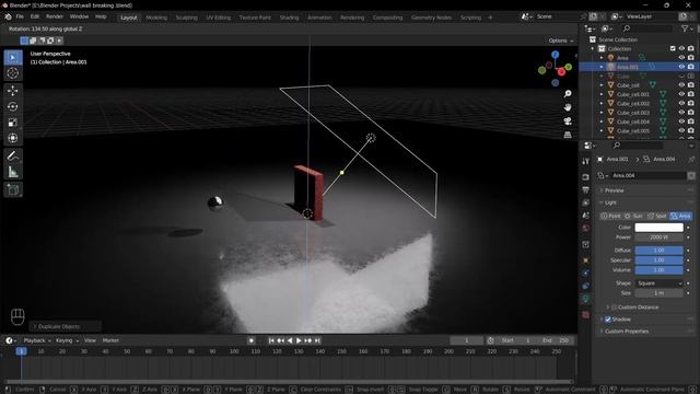 Tutorial Wall Breaking Rigid Body Simulation Cell Fracture #blender #animation #animated смотреть онлайн