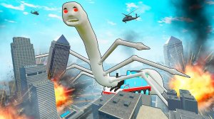 САМЫЙ БОЛЬШОЙ ПРОКЛЯТЫЙ ПАРОВОЗИК ТОМАС В МИРЕ! ОГРОМНЫЙ ТОМАС РАЗРУШАЕТ ГОРОД В Garry`s Mod