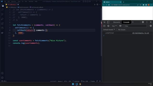 19- Callbacks (Modern JavaScript - ES6 & Beyond) смотреть онлайн