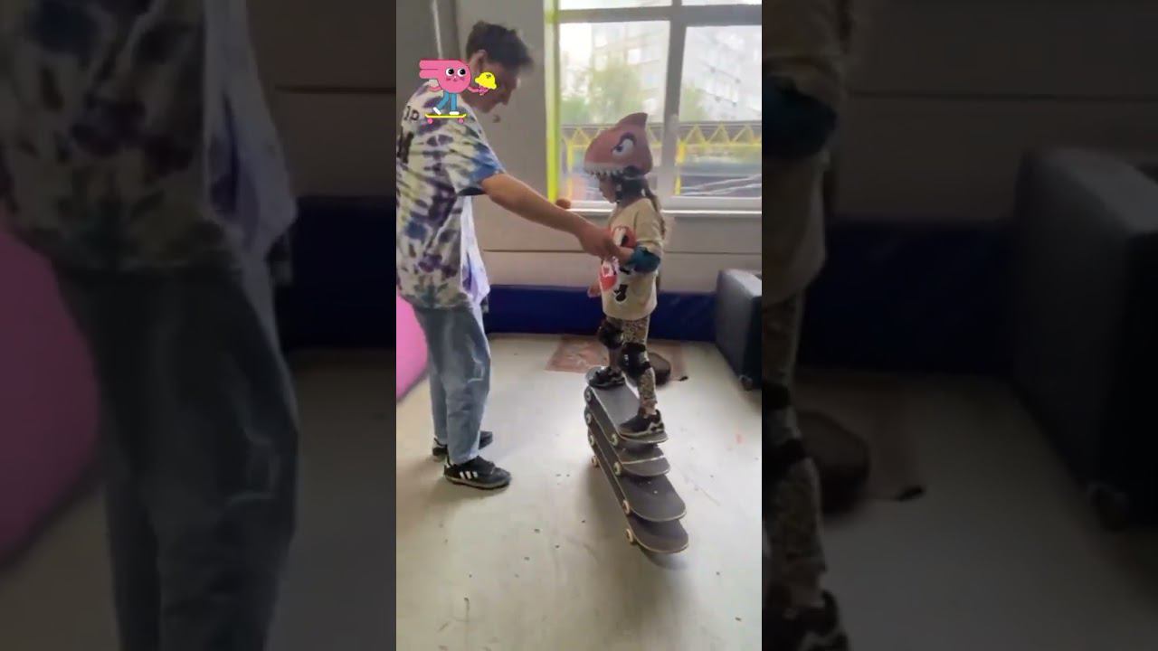 Динозаврик на скейте. Тем кто не боится брать новые высоты. смотреть онлайн