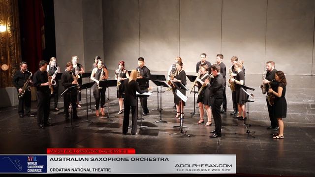 Chimera by Andrew Ball Australian Saxophone Orchestra XVIII World Sax Congress 2018 #adolphesax смотреть онлайн