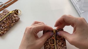 Ключница на молнии своими руками из ткани.