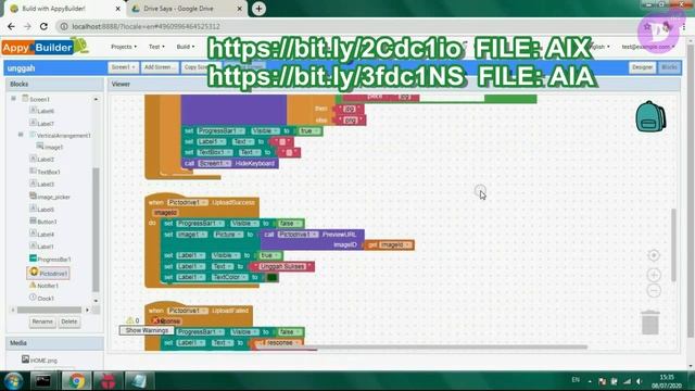 MIT APP INVENTOR 2 TUTORIAL: UPLOAD IMAGE KE GOOGLE DRIVE TANPA SCRIPT DENGAN APPYBUILDER/KODULAR