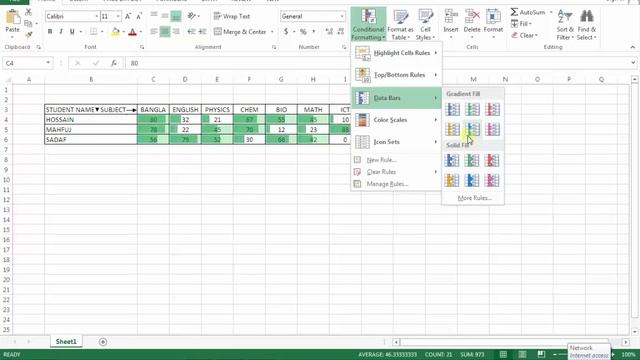Use of Conditional Formatting Data in MS Excel 2013 1 смотреть онлайн