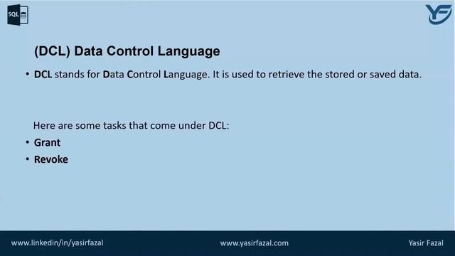 What is DCL Data Control Language | DCL Commands in SQL Grant Revoke Part 20 смотреть онлайн
