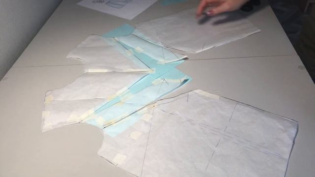 Моделирование выкройки блузы с драпировкой смотреть онлайн