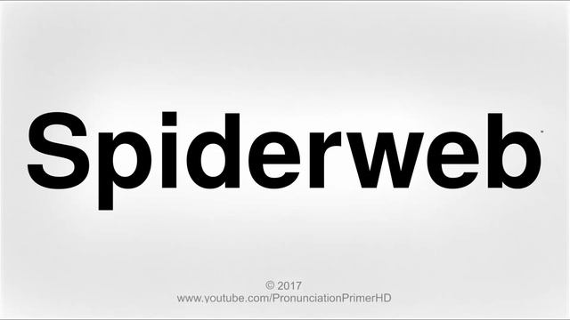 How To Pronounce Spiderweb | Halloween Special Playlist | Pronunciation Primer HD смотреть онлайн