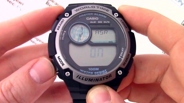 Мусульманские часы Casio Illuminator CPA-100-1A - Инструкция, как настроить от PresidentWatches.Ru смотреть онлайн