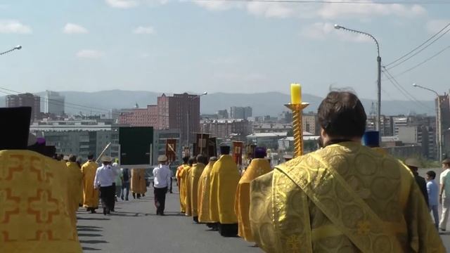 Крестный ход с иконой Преображения Господня смотреть онлайн