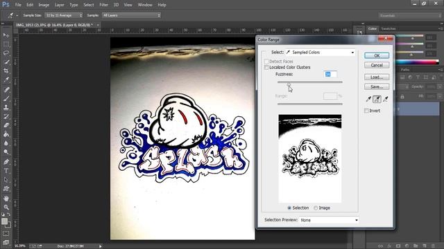 Extract Complex Design using Color Range Selection-Photoshop Tutorial смотреть онлайн