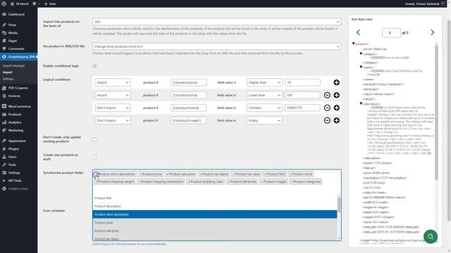 Dropshipping XML WooCommerce - Product Importer - Update Product Fields смотреть онлайн