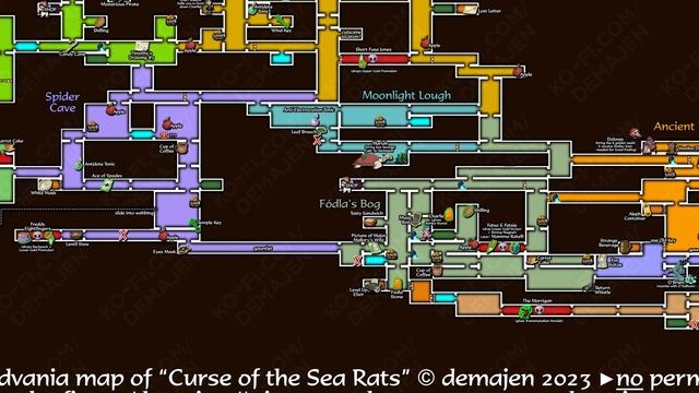 Curse of the Sea Rats | 100% Map — All Areas, Bosses, Items, Secrets & More! #metroidvania смотреть онлайн