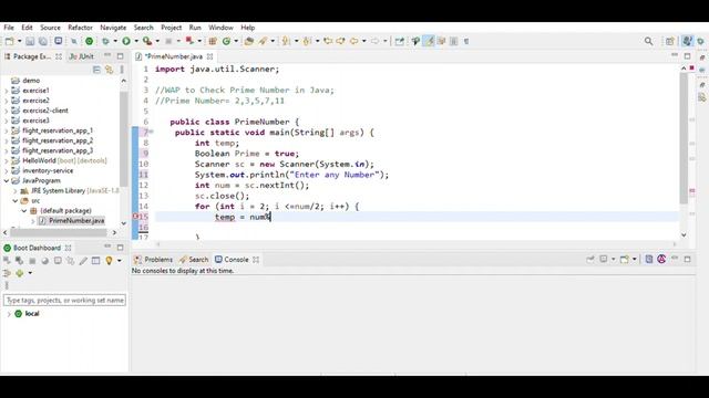 Java Program To Check the Enter number is Prime or not смотреть онлайн