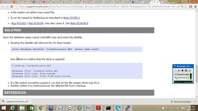 Recovery Scenario5 BLOCK CORRUPTION смотреть онлайн