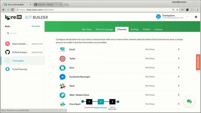 Publish Your Chatbot to Channels with Kore.ai смотреть онлайн