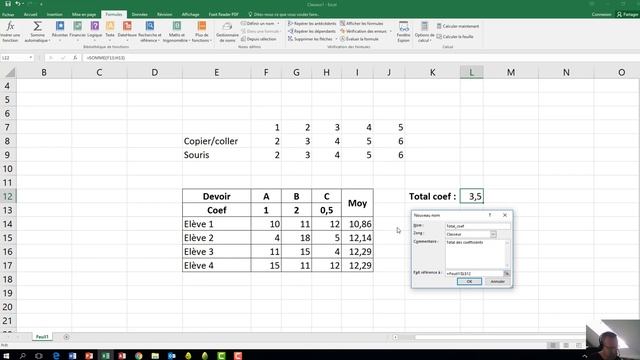 12 - Excel - Copier une formule en nommant des cellules смотреть онлайн