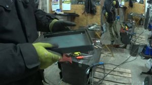 Самодельная печка из металла в гараж