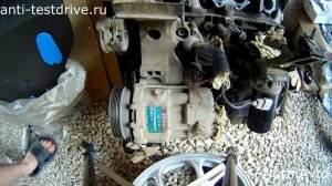 как снять генератор, насос гура и компрессор кондиционера с golf 4 мотор 1.6 AKL