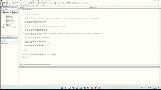 73. Jak Wygenerować Spis Arkuszy w Skoroszycie Excela Za Pomocą VBA Ale Bez Znajomości VBA? смотреть онлайн